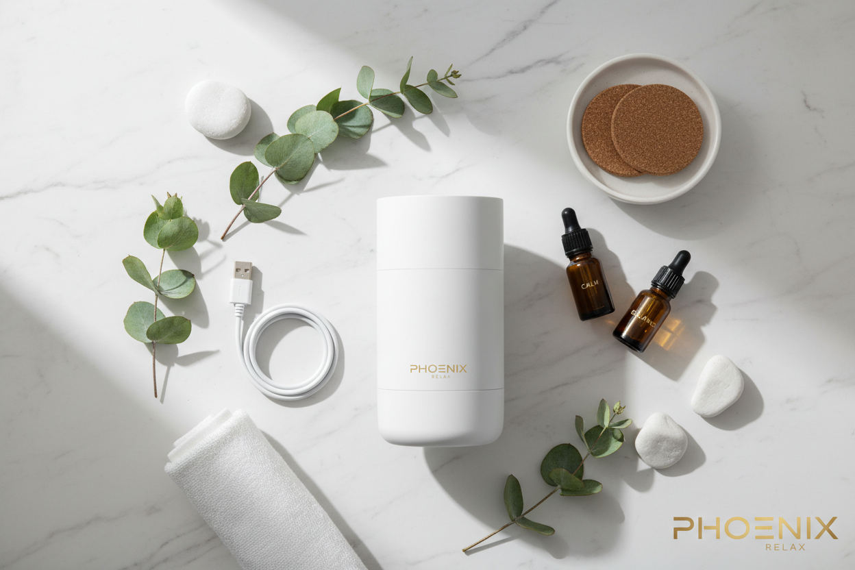 Diffuseur d'Huiles Essentielles USB - Coffret